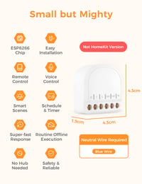 Refoss Mini WLAN okos relé 10A Home Assistant Alexa Google kompatibilis 3