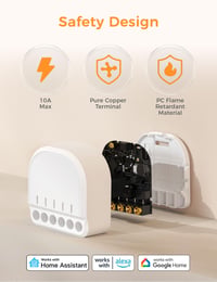 Refoss Mini WLAN okos relé 10A Home Assistant Alexa Google kompatibilis 7