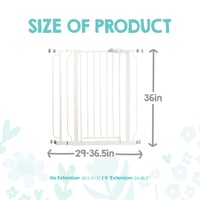 Detská bezpečnostná zábrana Regalo Easy Step s tlakovým upevnením a rozširujúcou sadou 104 cm 2