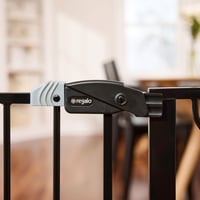 Regalo Safety Extra Wide sigurnosna vrata za djecu za vrata i stepenice, 73,6-122 cm, bijela, montaža pod pritiskom, s proširenjima, za bebe i malu djecu 10