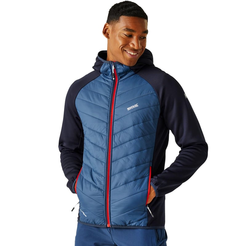 Pánska hybridná bunda Regatta Andreson VIII z materiálu Extol stretch s ľahkým zateplením, vhodná na turistiku a outdoorové aktivity