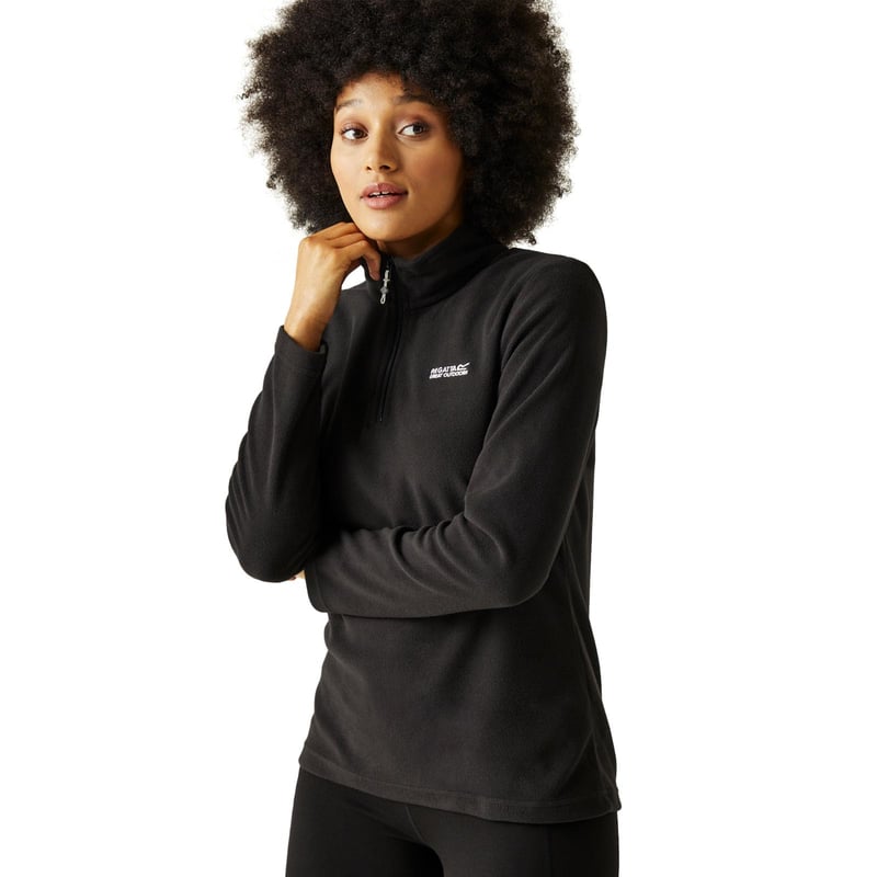 Pulover fleece pentru femei Regatta Sweethart, strat intermediar cu protecție anti-scămoșare și fermoar 1/2
