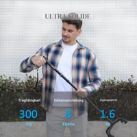 Baston reglabil cu patru picioare Rehand, mâner ergonomic - mov 4