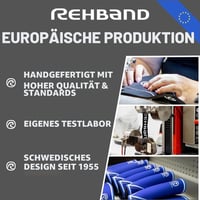Rehband lakťová bandáž 5 mm SBR/neoprén, na silový tréning, anatomický dizajn, protišmyková, karbónová/čierna, veľkosť M 4