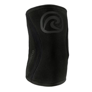 Rehband štitnik za lakat 5mm SBR/neopren, za trening snage, anatomski dizajn, neklizajući, karbonsko-crni, veličina M