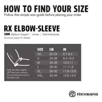 Rehband lakťová bandáž 5 mm SBR/neoprén, na silový tréning, anatomický dizajn, protišmyková, karbónová/čierna, veľkosť M 5