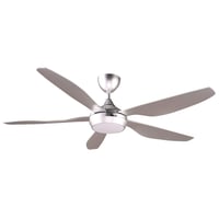 ventilator de tavan inteligent Reiga, LED reglabil, telecomandă, motor DC - argintiu, 137 cm 1