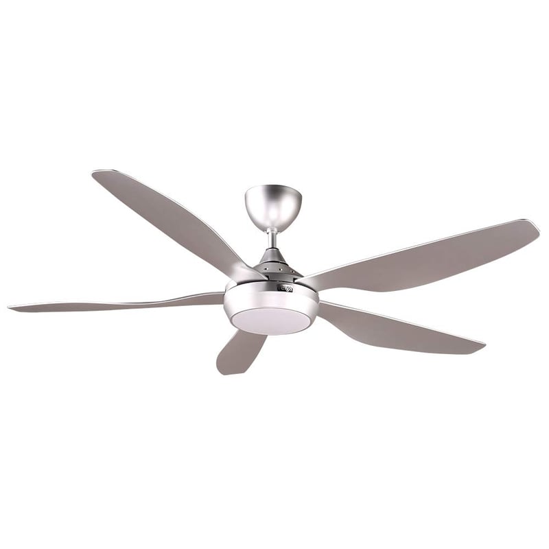 ventilator de tavan inteligent Reiga, LED reglabil, telecomandă, motor DC - argintiu, 137 cm
