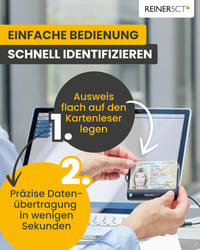 Čítačka čipových kariet Reiner SCT cyberJack RFID Basis – bezkontaktná RFID čítačka s certifikáciou eID BSI, USB pripojenie, občiansky preukaz 3