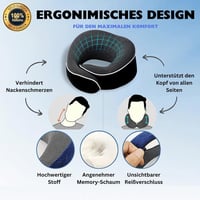 Reiteag Utazási Nyakpárna Memory Foam Repülőhöz Autóhoz Vonatra 4
