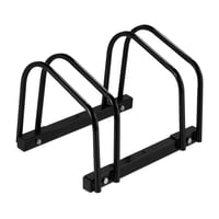 Suport metalic Relaxdays pentru 2 biciclete, cu accesorii de montare, 27 x 40,5 x 33 cm, negru 1