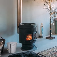 Relaxdays 22-litrové vedro na popol s vekom a držadlom, z pozinkovanej ocele, strieborné, na krb a gril 2