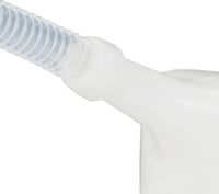 Relaxdays 5L Olajcsere Adagoló Rugalmas Csővel Autóhoz Fehér - 42 centimeters 10