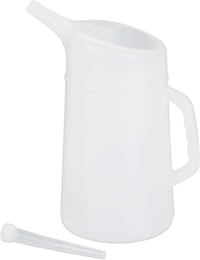 Relaxdays 5L Olajcsere Adagoló Rugalmas Csővel Autóhoz Fehér - 42 centimeters 1