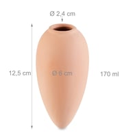 Relaxdays Hlinené zavlažovacie kužele, súprava 6 ks, 170 ml, zavlažovacia pomôcka pre izbové rastliny a balkónové debničky, terakota 4