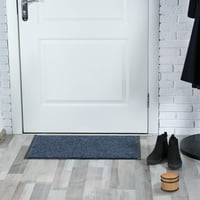 Relaxdays graničnik za vrata za teška vrata i prozore, nehrđajući čelik i guma, efekt drva, ∅ 9,5 cm, smeđa, 1 kom 5