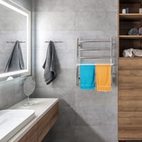 Relaxdays Závesný sušiak na bielizeň na balkón a do kempingu, 4 m dĺžka sušenia, biely, priestorovo úsporný 2