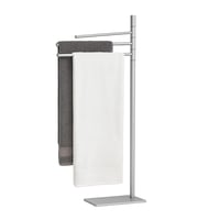 Suport pentru prosoape Relaxdays, 83 x 33,5 x 14 cm, oțel inoxidabil, 2 brațe mobile, suport pentru prosoape de baie 1