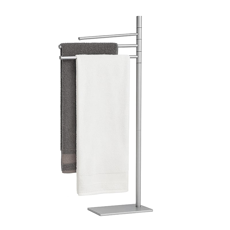 Suport pentru prosoape Relaxdays, 83 x 33,5 x 14 cm, oțel inoxidabil, 2 brațe mobile, suport pentru prosoape de baie