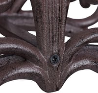 Relaxdays Antik Stílusú Kerti Pergola Fali Tartó Öntöttvas 36 cm Sötétbarna - Dark Brown 6
