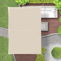 Relaxdays Árnyékoló Vászon 3x4m Vízálló UV Védelem Teraszra Erkélyre Beige - 3 x 4 m, beige 3