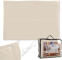 Relaxdays Árnyékoló Vászon 3x4m Vízálló UV Védelem Teraszra Erkélyre Beige - 3 x 4 m, beige 1