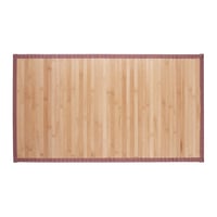 Covoraș de baie din bambus Relaxdays, 80x45 cm, rezistent la umiditate, antiderapant, covoraș natural din bambus, maro 1