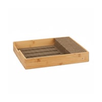 Relaxdays bambusov organizator za noževe i pribor za jelo za ladicu, prirodna boja, dimenzije: 6,5 x 38 x 33,5 cm 8