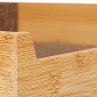 Relaxdays bambusov organizator za noževe i pribor za jelo za ladicu, prirodna boja, dimenzije: 6,5 x 38 x 33,5 cm 6