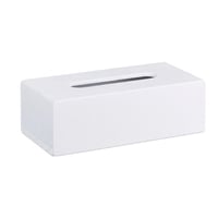 Suport pentru șervețele Relaxdays din bambus cu bază glisantă, cutie pentru șervețele, 7,5 x 24 x 12 cm, alb 8