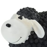 Relaxdays Vrtna figura ovce, ukrasna skulptura otporna na vremenske uvjete, poliresin, 16x21x12,5 cm, unutarnji i vanjski ukras, crna 6