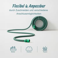 Furtun de irigare prin picurare Relaxdays 20 m, Furtun de stropire pentru straturi înălțate și garduri vii, Sistem de irigare pentru grădină, Verde 6