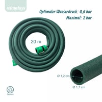 Furtun de irigare prin picurare Relaxdays 20 m, Furtun de stropire pentru straturi înălțate și garduri vii, Sistem de irigare pentru grădină, Verde 4