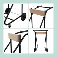 Stand Motor Barcă Relaxdays pentru Depozitare și Transport, Negru 6
