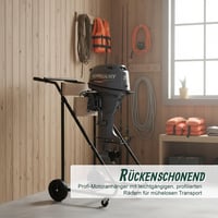 Stand Motor Barcă Relaxdays pentru Depozitare și Transport, Negru 4