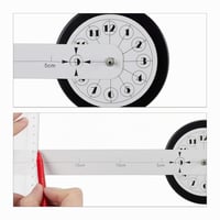 Relaxdays DIY zidni sat s 3D brojevima, samoljepljive zidne naljepnice, jednostavna montaža, moderan dizajn, crna, 1 kom 7