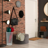 Relaxdays biely okrúhly kovový stojan na dáždniky a vychádzkové palice, mriežkový dizajn — výrobok je na viacerých miestach preliačený (stav: pozri 2. obrázok) 5