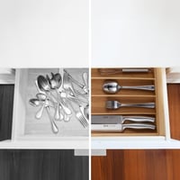Suport pentru tacâmuri Relaxdays, 6 compartimente, bambus, pentru tacâmuri și ustensile de bucătărie, organizator îngust pentru sertar, 5 x 27,5 x 46 cm, natur 4