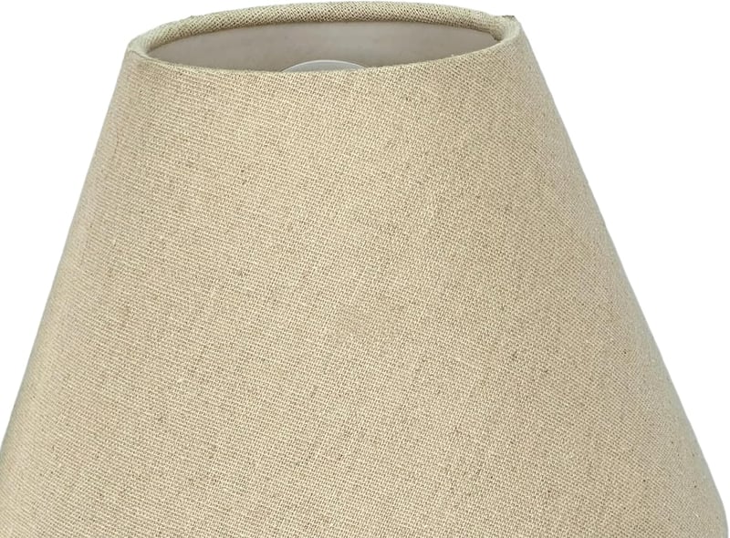 Relaxdays Falilámpa Textil Árnyékolóval Modern Dizájn E27 Foglalattal 32,5x27cm Krém/Fekete