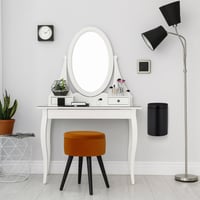 Relaxdays zidna kozmetička kanta za smeće, 3 L, sa sporozatvarajućim poklopcem, unutarnjom posudom, nehrđajući čelik, okrugla kanta za kupaonicu 5