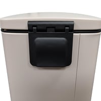 Relaxdays zidna kozmetička kanta za smeće, 3 L, poklopac sa tihim zatvaranjem, unutarnja kanta, metalna, četvrtasta kupaonska kanta 7