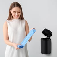 Relaxdays zidna kozmetička kanta za smeće, 3 L, sa sporozatvarajućim poklopcem, unutarnjom posudom, nehrđajući čelik, okrugla kanta za kupaonicu 3