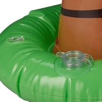 Relaxdays felfújható pálma medence- és partidekoráció - zöld/barna - 80 cm 6