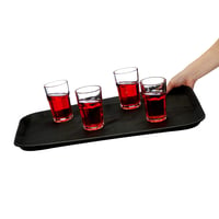 Tavă de servire Relaxdays, suprafață antiderapantă, tavă dreptunghiulară pentru ospătari, pentru băuturi, catering, 56x41 cm, negru 6