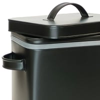 Cutie metalică Relaxdays 6,5 L cu dozator, negru 6