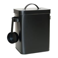 Cutie metalică Relaxdays 6,5 L cu dozator, negru 1