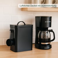 Cutie metalică Relaxdays 6,5 L cu dozator, negru 2