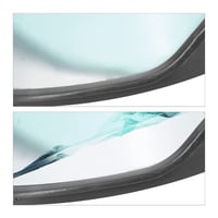 Oglindă rutieră Relaxdays 45 cm, profesională, rezistentă la intemperii, neagră, pentru utilizare în interior și exterior, cu suport de montare 9