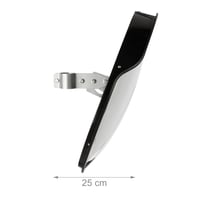 Oglindă rutieră Relaxdays 45 cm, profesională, rezistentă la intemperii, neagră, pentru utilizare în interior și exterior, cu suport de montare 5