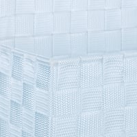 Relaxdays Függő Tároló Kosár, Szövet, Fém Keret, 4 Literes, Fehér, Fürdőszobai és Szekrény Rendszerező 6